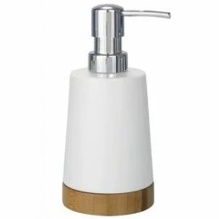 Wenko Bamboo Ceramic Soap Dispenser - 17678100