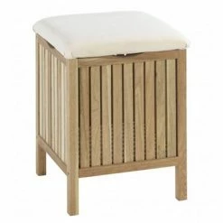 Wenko Norway Bath Stool - Walnut Wood - 18614100