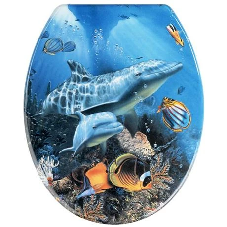 Wenko Sea Life Duroplast Toilet Seat - 19551100 3 Wenko Sea Life Duroplast Toilet Seat - 19551100