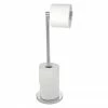 Wenko 2-in-1 Stainless Steel Freestanding Toilet Paper Holder - 19637100 2 Wenko 2-in-1 Stainless Steel Freestanding Toilet Paper Holder - 19637100 -Wenko shop 19637100 P