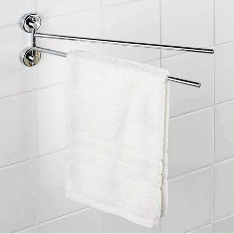 Wenko Power-Loc Sion Double Towel Holder - 19667100 7 Wenko Power-Loc Sion Double Towel Holder - 19667100 - Image 5