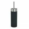 Wenko Creta Toilet Brush & Holder - Black - 19981100