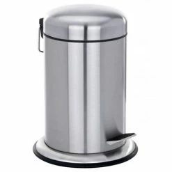 Wenko Nova 3 Litre Pedal Bin - Stainless Steel - 20030100