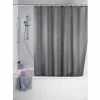 Wenko Plain Grey Polyester Shower Curtain - W1800 X H2000mm - 20044100 -Wenko shop 20044100 p