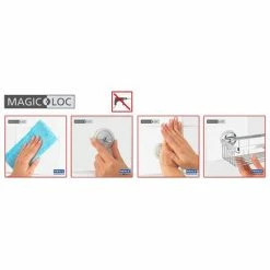 Wenko Fiorina Magic-Loc Shower Head Holder - 20619100 11 Wenko Fiorina Magic-Loc Shower Head Holder - 20619100 -Wenko shop 20619100 D4 460