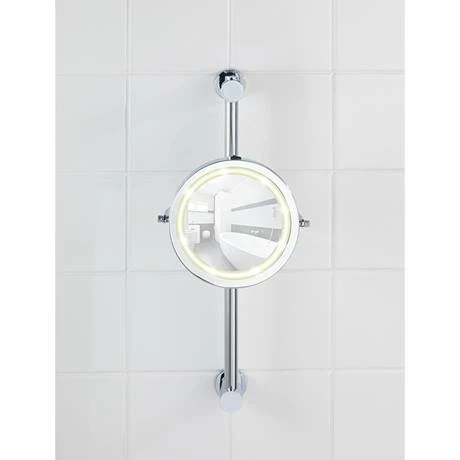 Wenko Power-Loc LED Carpi 5x Magnification Wall Mounted Mirror - 20907100 5 Wenko Power-Loc LED Carpi 5x Magnification Wall Mounted Mirror - 20907100 - Image 3