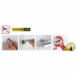 Wenko Power-Loc LED Carpi 5x Magnification Wall Mounted Mirror - 20907100 9 Wenko Power-Loc LED Carpi 5x Magnification Wall Mounted Mirror - 20907100 -Wenko shop 20907100 D3 460