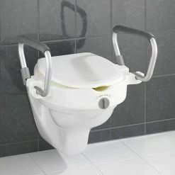 Wenko Raised Toilet Seat With Secura Support - 20924100 -Wenko shop 20924100 D2 460