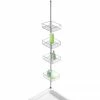 Wenko Domaso Stainless Steel Telescopic 4-Tier Corner Rack Storage - 21736100 -Wenko shop 21736100 P