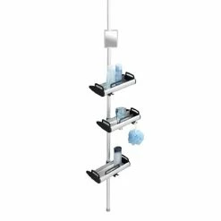 Wenko Line Telescopic 3-Tier Corner Shelf Storage - 22828100
