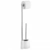 Wenko Avola White Extra Heavy Freestanding Toilet Brush & Roll Holder - 22989100 -Wenko shop 22989100 p