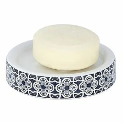Wenko Murcia Blue Ceramic Soap Dish - 23202100