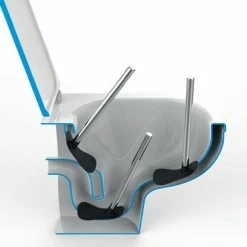 Wenko White Rimless Toilet Brush - 23344100 -Wenko shop 23344100 d3 460