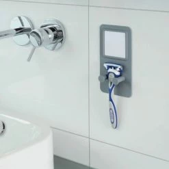 Wenko Ampio White Razor Holder With Mirror - 23489100 -Wenko shop 23489100 d2 460