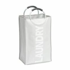 Wenko Stone Uno Laundry Bin - Grey - 3440003100