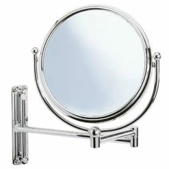 Wenko Deluxe Cosmetic Wall Mirror W/ Swivelling Arm - 5x Magnification