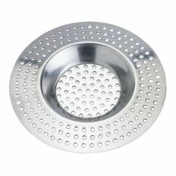 Wenko - Pack Of 2 Stainless Steel Bath & Shower Hair Sieve - 3902020100