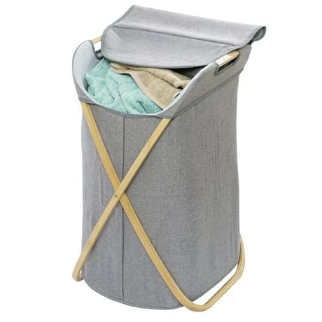 Wenko Bahari Bamboo Foldable Laundry Bin - 62211100 4 Wenko Bahari Bamboo Foldable Laundry Bin - 62211100 - Image 2