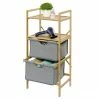Wenko Bahari Bamboo Shelf Unit With 2 Drawers - 62212100 -Wenko shop 62212100 p