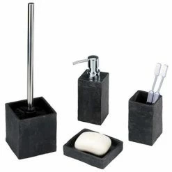 Wenko Slate Rock Bath Accessories Set