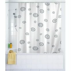 Wenko Swirl Polyester Shower Curtain - W1800 X H2000mm - 19155100