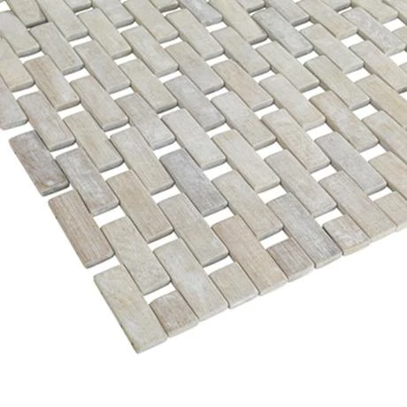 Wenko Bamboo 50 X 80cm Bath Mat - White - 22106100 4 Wenko Bamboo 50 X 80cm Bath Mat - White - 22106100 - Image 2