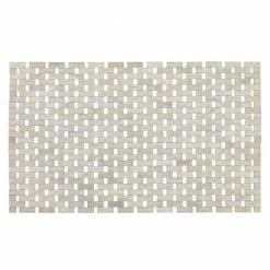 Wenko Bamboo 50 X 80cm Bath Mat - White - 22106100