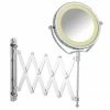 Wenko - Brolo LED Telescopic Wall Mirror - 3x Magnification - Chrome - 3656380100 1 Wenko - Brolo LED Telescopic Wall Mirror - 3x Magnification - Chrome - 3656380100 -Wenko shop Wenko Brolo LED Telescopic Wall Mounted Cosmetic Shaving Mirror Chrome 3656380100 p