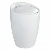 Wenko - Candy Laundry Bin & Bath Stool - White - 20631100 -Wenko shop Wenko Candy Laundry Bin Bath Stool White 20631100 p