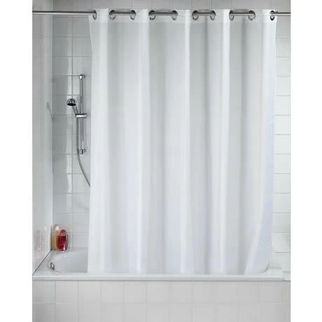 Wenko Comfort Flex White Polyester Shower Curtain - W1800 X H2000mm 4 Wenko Comfort Flex White Polyester Shower Curtain - W1800 X H2000mm - Image 2