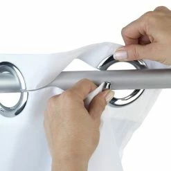 Wenko Comfort Flex White Polyester Shower Curtain - W1800 X H2000mm 7 Wenko Comfort Flex White Polyester Shower Curtain - W1800 X H2000mm -Wenko shop Wenko Comfort Flex White Polyester Shower Curtain d2 460