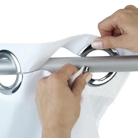 Wenko Comfort Flex White Polyester Shower Curtain - W1800 X H2000mm 5 Wenko Comfort Flex White Polyester Shower Curtain - W1800 X H2000mm - Image 3