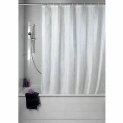 Wenko W1800 X H2000mm Deluxe White Polyester Shower Curtain 7 Wenko W1800 X H2000mm Deluxe White Polyester Shower Curtain -Wenko shop Wenko Deluxe White Polyester Shower Curtain W 1800 x H2000mm d2 460