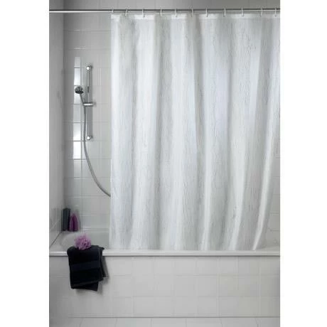 Wenko W1800 X H2000mm Deluxe White Polyester Shower Curtain 5 Wenko W1800 X H2000mm Deluxe White Polyester Shower Curtain - Image 3