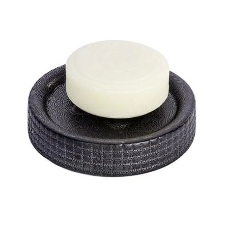 Wenko Polaris Jet Ceramic Anthracite Soap Dish - 21990100 4 Wenko Polaris Jet Ceramic Anthracite Soap Dish - 21990100 - Image 2